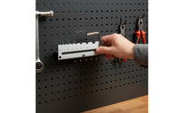 Wall Mount Hex Wrench Organizer Easy Access Wrench Rack Aluminum Alloy and Stainless Steel Hex Key Holder for Mechanics, Woodworkers