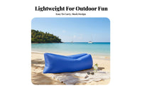 No Pump Needed Wind-Filled Couch Lightweight Wind-Filled Lounger Quick Setup Air Sofa Includes Carry Bag for Beachattendeesers, Festival-Attendeesers, Camping, Beach, Music Festivals, Picnics