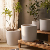 Plant Pots for Indoor Plants and Flower Pots for Home Office, Handmade Ceramic Pots for Garden Pot Use, Green Plant Pot, Floor Standing Planter