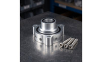 Aluminum Alloy Blow-off Valve Base with O-Rings CNC-Machined Blow-off Valve Adapter Silver BOV Adapter Sturdy for Mechanics