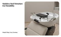 Ergonomic Design Shampoo Bowl Headrest Soft & Comfortable Shampoo Bowl Neck Rest Easy to Install for Barbers, Beauticians, Barbershops, Spas