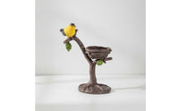 Bird Statue with Nest Compact Bird Sculpture with Branch Spring-Themed Shelf Decor Highlight for Collectors, Windowsill