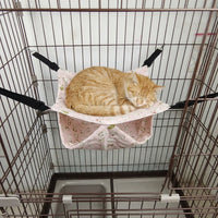 Double Layer Rat Hammock with Hooks, 35cm Rat Hammock for Chinchilla and Sugar Glider, Fleece Cage Bed for Hamster and Cat
