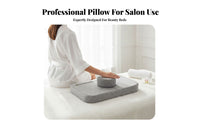 Beauty Bed Headrest Slow-Recovery Memory Foam Eyelash Extension Pillow Deformation-Resistant Massage Table Face Pillow for Lash Technicians, Spas