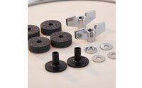 12 Pieces Drum Wing Nuts and Cushioning Washers Secure Wing Nuts Washers for Drummers, Percussionists