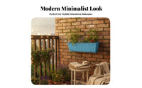 Railing plant Pot Holder Includes Drainage Tray Hanging plant Box Rack