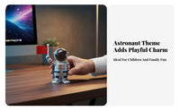 Space Themed Solar Powered Astronaut Figurine Swinging Arm Astronaut Dashboard Decoration Cute and Funny for Collectors, Desktop, Study Desk