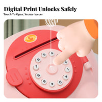 Electronic Piggy Bank Large Capacity Cartoon Pig Bank Birthday Gift Password Savings Box for Kids, Girls