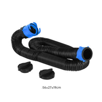 Flexible RV Sewage Hose with End Caps Corrugated RV Sewer Hose Sturdy Kit Rugged for Motorhome