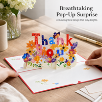 3D Pop-Up Thank You Card for Business Clients & Teachers, Mid-Autumn Festival & Appreciation Gift