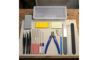 Beginner Friendly Hobby Tool Set Transparent Storage Box Model Assembly Tool Kit Rubberized Grip for Beginners