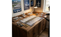 Model Airplane Display Base Premium Airport Diorama Accurate Airport Diagram Sheet for Hobby Rooms