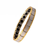 Polished Finish Anti-Static Bracelet Black Inlaid Chain-Style Wrist Bracelet Everyday Wear Anti Static Wrist Strap Comfortable