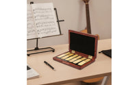 Wooden Wind Plate Case 6 Wind Plate Storage Box Holder for Instrumentalists