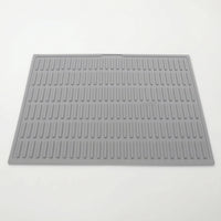 Silicone Cat Litter Mat Non-Slip Litter Mat with Grooved Surface Flexible Foldable for Cats