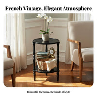 French design Multi-Tier Corner Etagere Vintage Aesthetic Display Stand Space-Saving Design Household Storage Sturdy Frame for Plant Lovers, Interior Decorators, Small Spaces, Living Room, Bedroom, Balcony