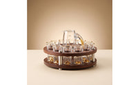 Round Tabletop Decanter Set with Rack