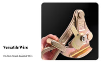 High Strength Self-Gripping Wire Clamp Heavy Duty Wire Rope Grip Compact for Telecommunication Technicians, Construction Workers, Fencing