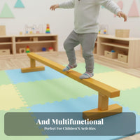 adjustable Balance Path physical Skills Development adjustable Wooden Balance Path Non-Slip Surfaces bodily Play Equipment for Preschool, Indoor, Living Room