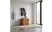 Solid Wood DIY Combination Cabinet Large Capacity Low Profile Media Console Minimalist Design Freestanding Storage Chest Retro Inspired for Entryway
