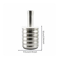 Stainless Steel Mortar and Pestle Stainless Steel Garlic Masher Heavy Duty Pill Crusher Bowl