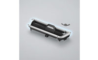 Interior Vent Assembly Black Front Center Air Vent Horizontal Rectangular Vehicle Component