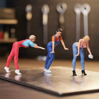Car Wash Figurine Set Realistic Resin Model Figures Display Scene for Collectible Shelf