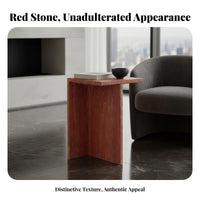 2 Pieces designer-inspired Cylinder and Pebble Table Pair Minimalist Design Household Furnishing Natural Texture Artistic Combination for Interior Designers, Homeowners, Art Lovers, Living Room, Lounge Area, Showroom, Office Reception