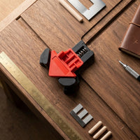 4 Pieces 90-Degree Spring Clamp with Right Angle Compact Picture Frame Clamp Strong Sturdy for Drilling