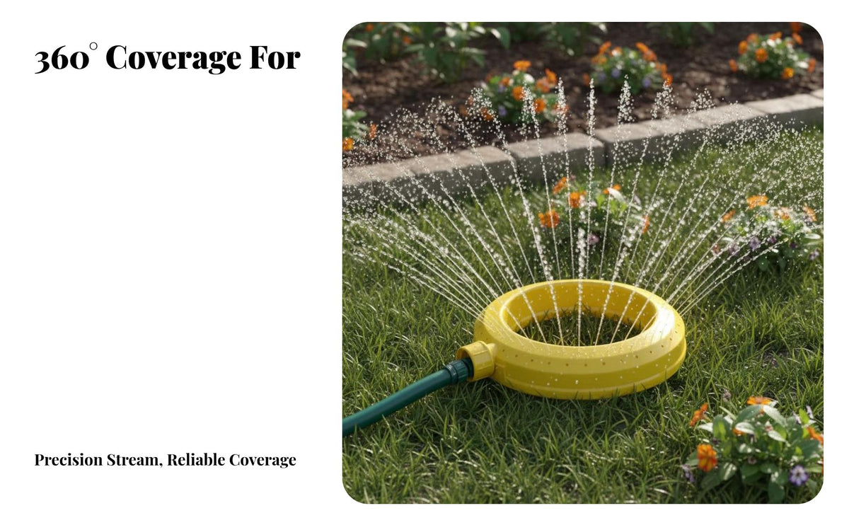 360 Degree Sprinkler Head Automatic Wate Circular 360 Degree Circular Sprinkler Even Coverage Irrigation Equipment for Gardeners, Homeowners, Outdoor