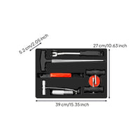7 Pieces Automotive Windshield Glass Removal Kit with Tray Handheld Windshield Removal Tool Kit High-Performance Suction Cup Impact-Resistant for Mechanics