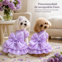 Pet Wedding Dress with Leash Ring for Small Dogs and Cats, Teddy, Bichon, French Bulldog, Spring/Summer