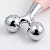 360° Rotating Stainless Steel Ice Roller for Face and Eyes, Cooling Metal Massage, Balls Puffiness Reduction for Women