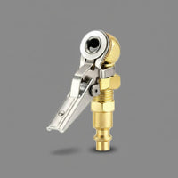 Quick Connect 1/4 NPT Air Chuck Threaded Brass Tire Chuck Long-Lasting Female Thread Inflator Nozzle Anti-Corrosion for Mechanics, Garage Workers, Workshop