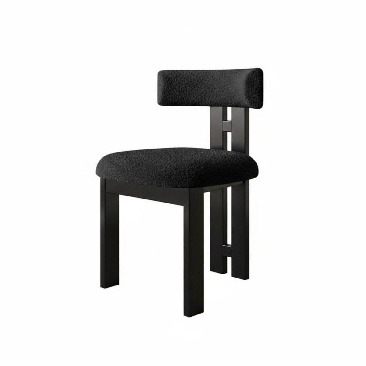 Minimalist Design Low-Back Upholstered Chair Versatile Household Furniture Comfortable Indoor Seating Long-Lasting for Homeowners, Families, Renters, Dining Room, Restaurant
