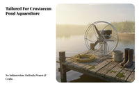 Propulsion System Propeller Heavy Duty Air-Powered Boat Thruster Vegetation Less Crafted Vessel Engine for Crustacean Farmers, Fishermen, Boating