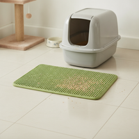 Double-Layer EVA Cat Litter Mat, Washable and Non-Slip, Traps Litter Effectively