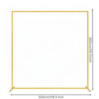 Gold Square Arch Large Size Square Wedding Backdrop Stand Sturdy