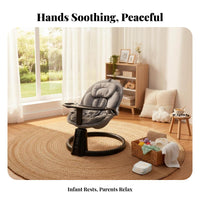 Electric Baby Swaying Cradle Builtbuilt-in Melodies Automatic Swaying Cradle Bed Adjustable Speed Infant Swaying Cradle for Newborns, Infants