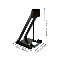 Spring-Loaded Drum Practice Pedal Padded Bass Drum Practice Pedal Metal Rubber Surface