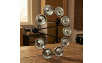 Mountable Hi-Hat Shaker Jingling Hi-Hat Tambourine Bright Tambourine Attachment Compact for Drummers, Percussionists, Live Performances, Rehearsal