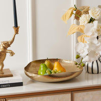 Modern Minimalist Irregular Metal Tray and Bowl Set