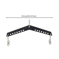 Lat Pull-down Attachment Heavy-Duty Pull-down Bar with Holes Adjustable Exercise Equipment for Bodybuilders