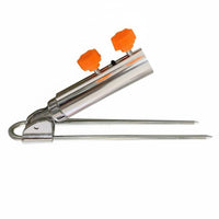 Ground Stake Rod Holder Portable Fishing Rod Ground Stand Metal Fishing Pole Stake Wear-Resistant Anti-Slip for Riverbank