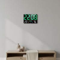 Modern Design Large Screen LED Clock Silent Operation LED Digital Clock DST Function for Seniors