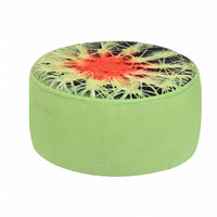 Removable Cover Fruit Stool Washable Low Stool Cylindrical Padded Ottoman