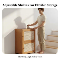 Adjustable Shelves Multi-Layer Shoe Rack Space Saving Narrow Shoe Cabinet Heavy Duty Household Furniture Stable Construction for Apartment Dwellers, Families, Homeowners, Hallway, Living Room, Bedroom, Closet