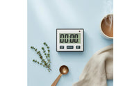 Twin Channel Kitchen Timer Portable Large Display Cooking Timer for Cooks, Chefs