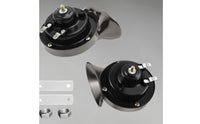 2 Pieces Universal Fit 12V Snail Audio Signal Device Easy Installation High Low Tone Audio Signal Device Set