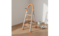 Aluminum Folding Step Ladder Sturdy Anti-Slip Folding Ladder Long-Lasting Household Tool for Indoor
